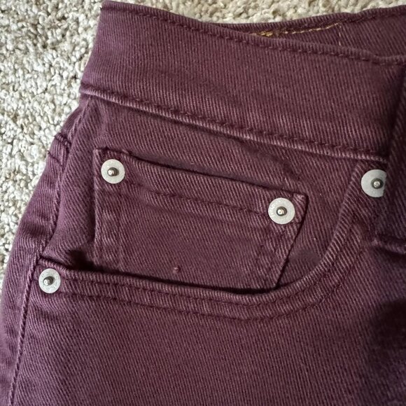 Levi's 512 Jeans Mens 30x32 Maroon Purple Slim Taper Stretch Denim Five Pocket - Picture 4 of 11